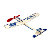 KIT PARA MONTAR AVIÃO BALSA PARA ARREMESSO MANUAL MOVIDO A ELÁSTICO SKY STREAK GUILLOWS GUI 50